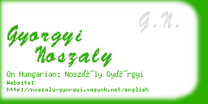 gyorgyi noszaly business card